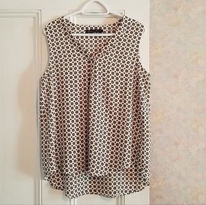 Ladies Rose & Olive Blouse Tank Top Large